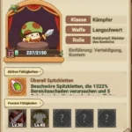 Legend of Mushroom Kämpfer Build (Warrior) Krieger Guide