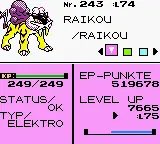 Pokemon Crystal Raikou