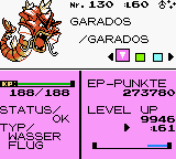 Rotes Garados Shiny am See des Zorns - Kristall Edition