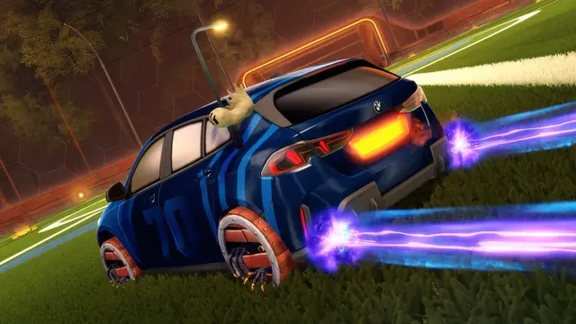 Rocket League Auto mit einem Boost