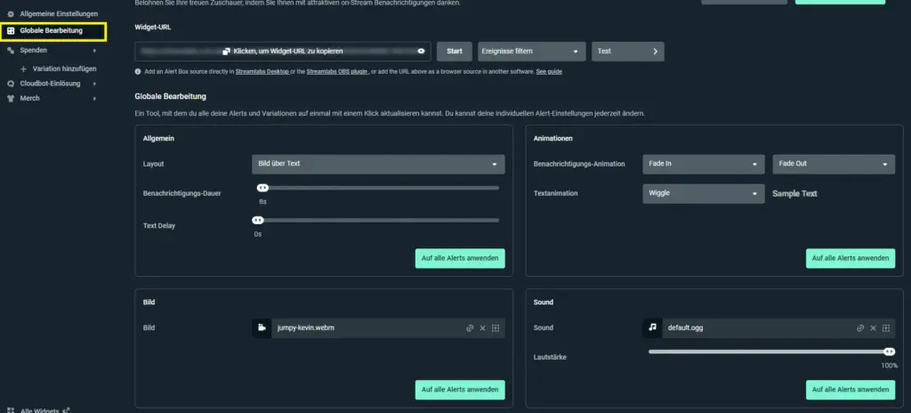 Alerts anpassen und individuell gestalten
