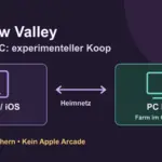 Diagramm zur Verbindung eines Android- oder iOS-Gasts mit einem PC-Host im selben Heimnetz.