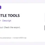 Game Head graphic: AI subtitle tools, CapCut, VEED and Descript. Choose the output and check the export.